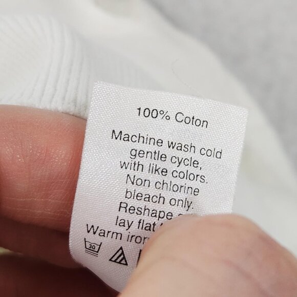 J Crew Sweater Womens Large White The Clare Cardigan Button Front Crewneck Knit - Picture 12 of 14